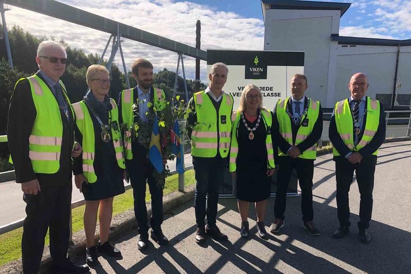 Ministerbesøk på Treklyngen industripark 5. august